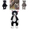 Cute Rice Field Minho Displeased Cat Plush Toy Stuffed Animal Doll Paw Cat