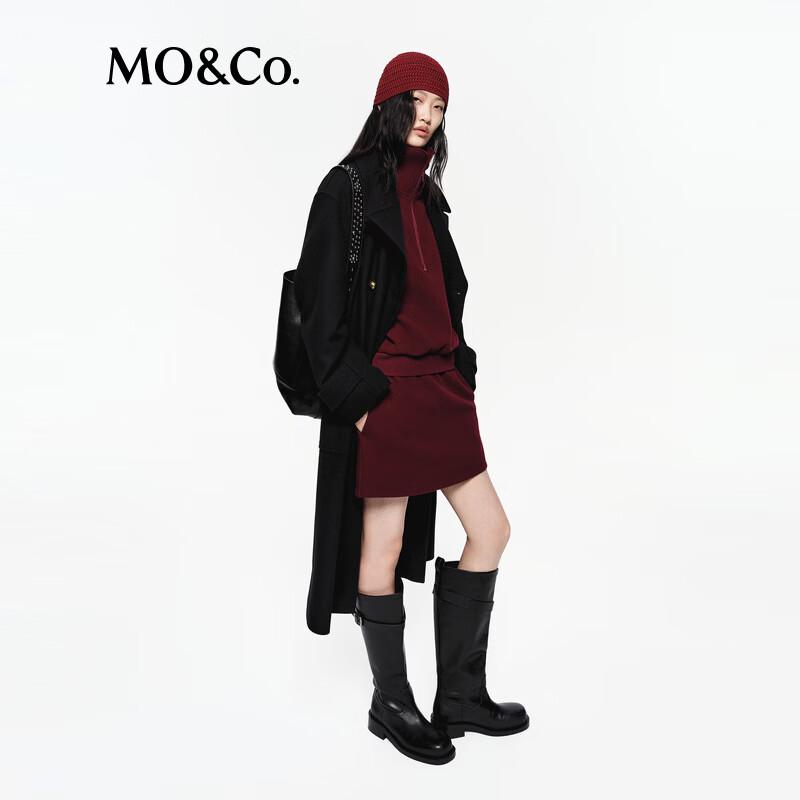 MO&Co. Wool Double-Breasted Oversized Coat