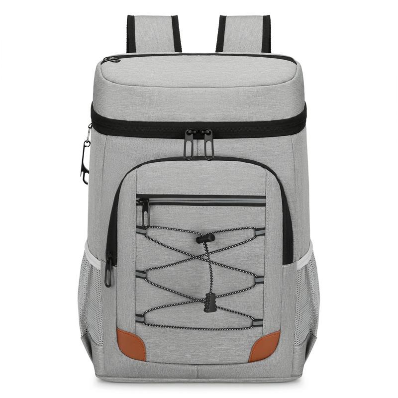 Insulated Reflective Double Shoulder Backpack for Outdoor Picnic Storage.