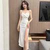 Sexy V-Neck Slim Slit Evening Dress for Women