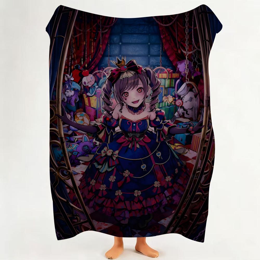 

Game B BanG D Dream Throw Flannel Throw Blanket Suitable for Sofa Living Room Bedroom 75cmx90cm