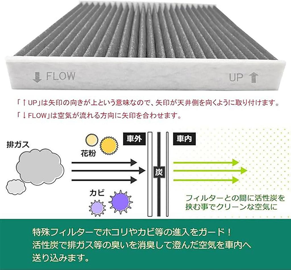 Car Air Conditioner Filter for Daihatsu/Mira: S LA300 LA310 / Tanto LA600 LA610 L375