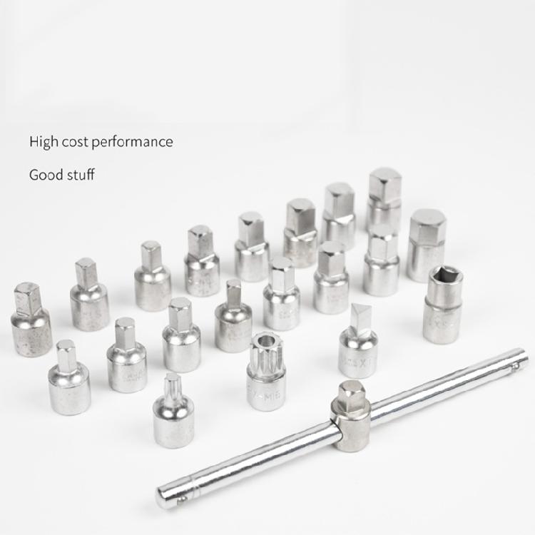 Flexible Wear-resistant 21 Pieces Socket Wrench Screw Hand Tools Nuts Driver