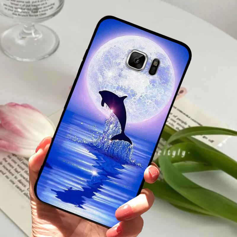 For Samsung Galaxy Note7 Case Note 7 N930 Silicone TPU Phone Cover For Samsung Note 8 Note 9 N950 N960 Cute Cartoon Bumper Shell