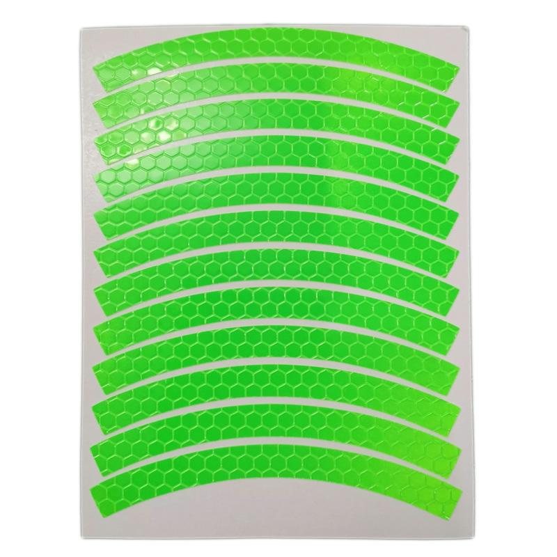 Bike Wheels Reflective Stickers Cycling Fluorescent Reflect Strip Adhesive Tape for 1pc MTB Bicycle Warning Safety Decor Stic