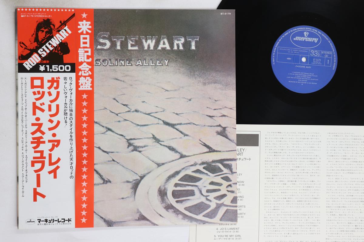 

LP Record ROD STEWART - Gasoline Alley BT5179 MERCURY 1978 Japan Obi Rock Used