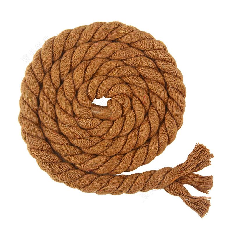 Meetee 10 Metre 5/8/10/12/20mm Renkli Pamuk Halat Üç telli Bükülmüş Makrome Kordon Ev Dekorasyon Halat Dikiş