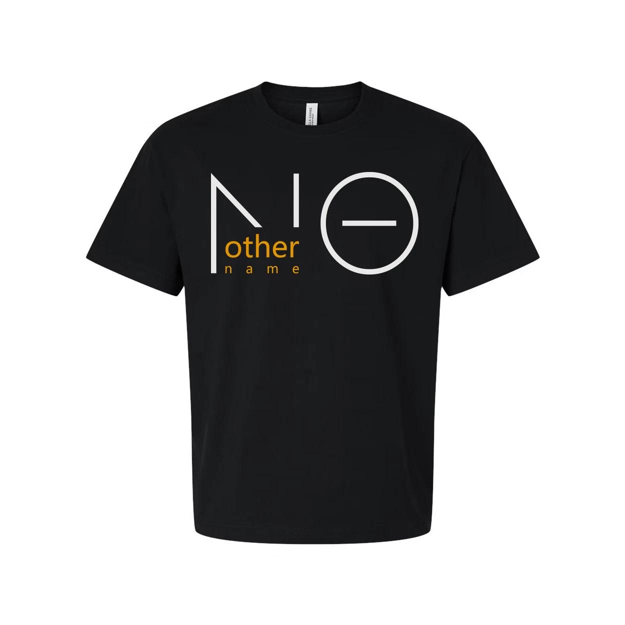 

No Other Name Christian Unisex T Shirt With Minimalist Graphic Logo And Orange T S