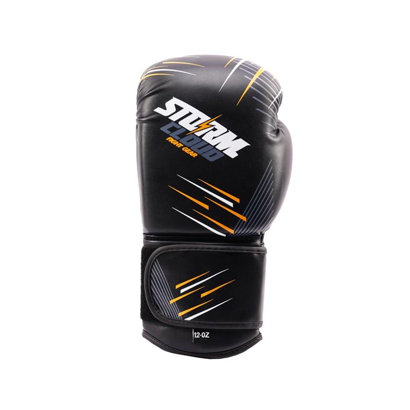 StormCloud StarFall Boxing Gloves Black/Yellow 14oz