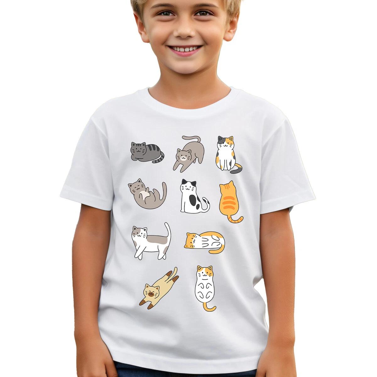 Cute Cat Lovers Graphic T-Shirt Purrfect Gift for Cat Enthusiasts #TA-06 120