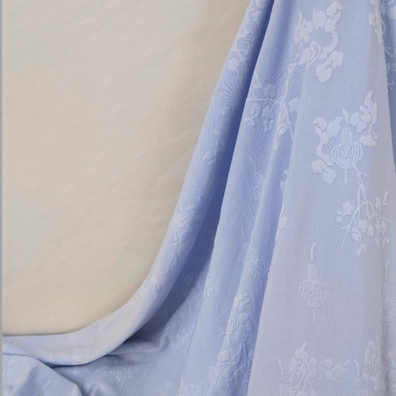 Lantern Relief Jacquard Fabric Stretch Knitted Fabric DIY Dress Hanfu Cheongsam Children's Clothes for Sewing Design Cloth