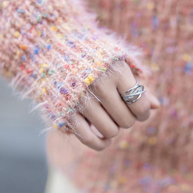 Mokana Women's Urban Casual Long Sleeve Knit Top