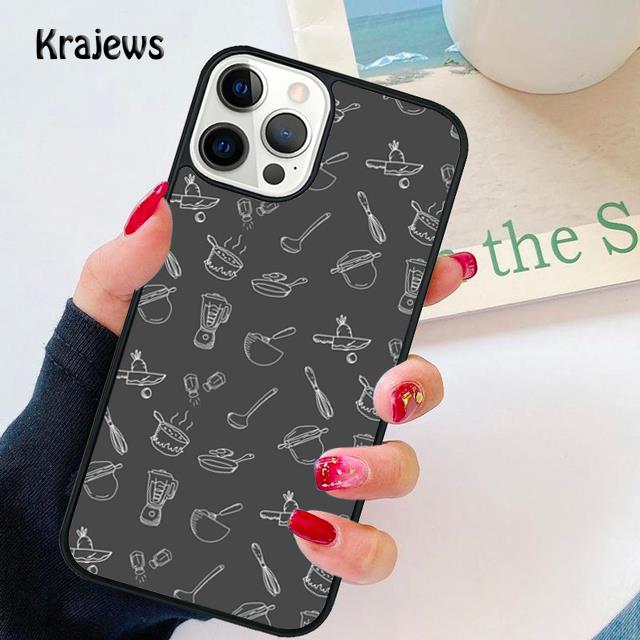 Baking Cooking Utensils Chef soft Phone Case Cover For iPhone 17 Air 16 15 14 plus 12 13 pro max coque Fundas