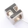 Used Cardue Ash H-cube Necklace Stainless Steel Silver Black Used