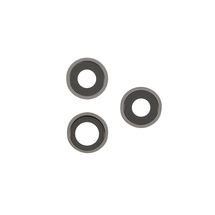 

OEM Rear Back Camera Lens Ring Repair Cover with Glass Lens Replacement for iPhone 12 Pro 6.1 inch Black