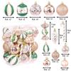 11/11pcs Christmas Ball Ornaments Special-shaped Christmas Tree Party Decoration New Christmas Spheres Pendant Short Snail Set