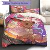 Eevee Pokémon Pattern Bedding Home Decoration Birthday Gift (1 * Duvet Cover + 2 * Pillowcase, Without Core)