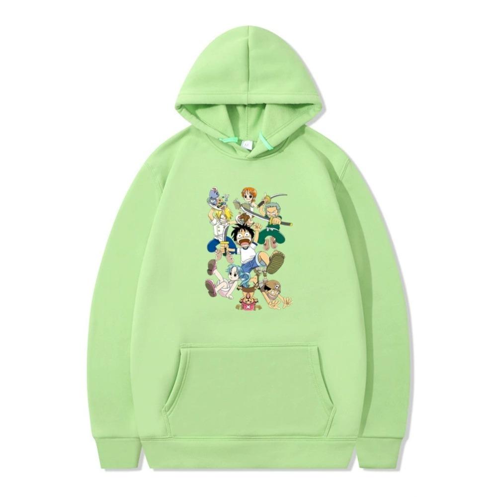 Mens Womens Hoodie ONE PIECE Anime Hoodies Streetwear Harajuku Casual Printed Hooded Pullover Sweatshirts