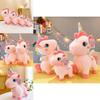 Unicorn Plush Toy For Kids Birthday Gift Soft Pp Cotton Stuffed Animal Decor