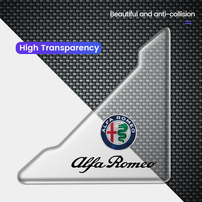 for Car Door Corner Anti-collision Covers Stickers For Alfa Romeo Giulia Stelvio Giulietta 156 159 147 Mito Tonale Brera Disco