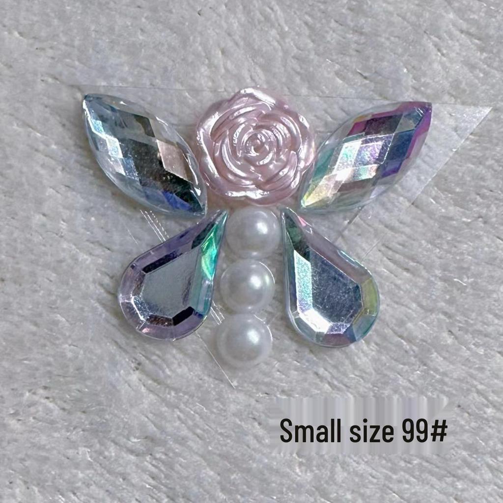 Children's Floral Face Stickers with Crystal Diamonds & Tassels for Ancient Style Makeup