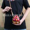 Cowhide Creative Chick Change Bag, Car Key Bag, Zodiac Small Backpack, Shoulder Messenger Bag, Small Gift.