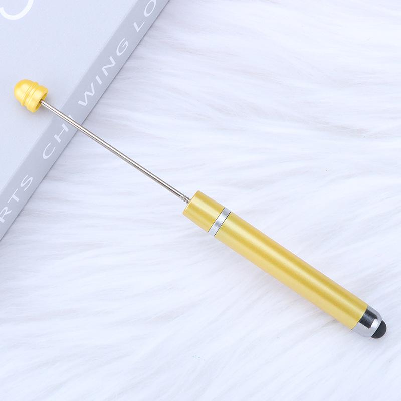 Multi-functional Touch Screen Beading Ballpoint Pen with Extended Rod for DIY Cute Bead Design