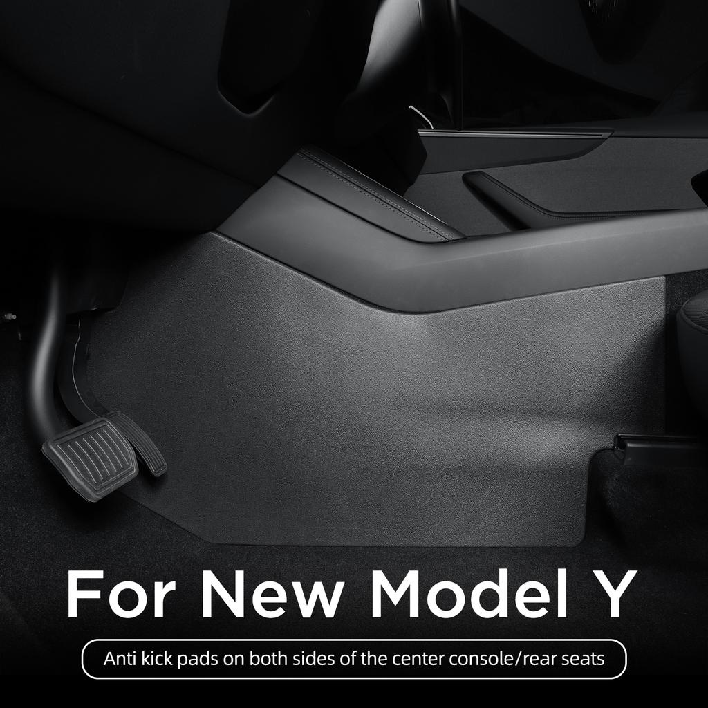 LUCKEASY for Tesla Model Y Launch 2025 2026 Juniper Anti-dirt Protective Pad Central Control Side Anti Kick Pad TPE Accessories