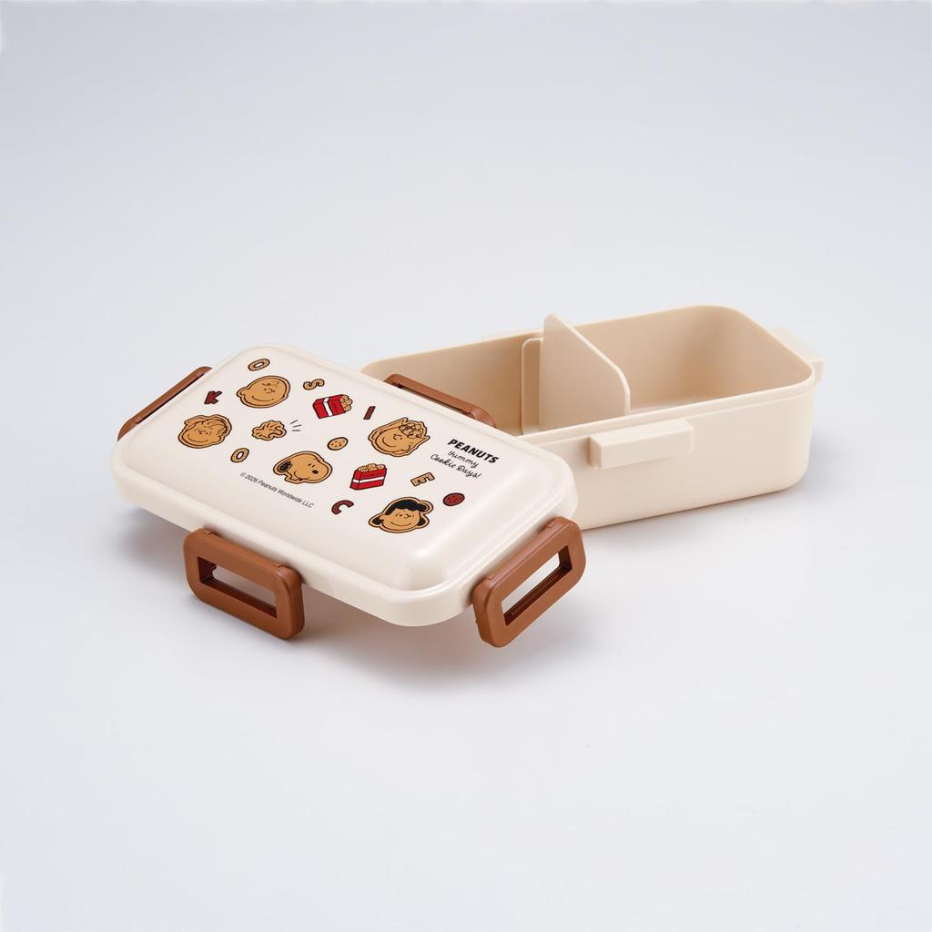 Skater Lunch Fluffy Packing Dishwasher Microwave Made in Snoopy Cookie Box, Design, 1-Tier, 530ml, Safe, Safe, Japan, Design, PFLB6-A