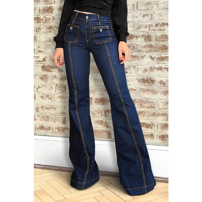 BITCED Women's Fashion Casual Solid Color Print Pants & Capris