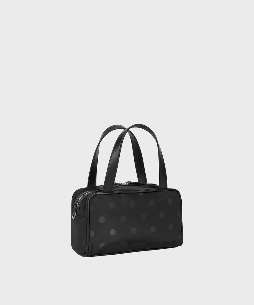 Alki Alka Mini Square Tote Bag_Nylon (Dot Black)