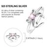 925 Silver Rings Original Design Blue Zircon Star Moon Finger Rings For Women High Quality Wedding Jewelry Gift