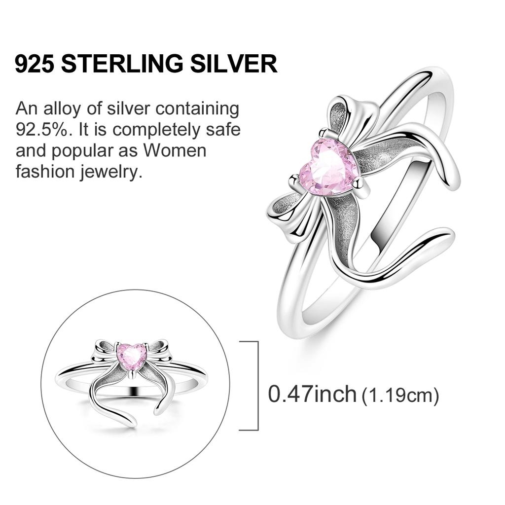 925 Silver Rings Original Design Blue Zircon Star Moon Finger Rings For Women High Quality Wedding Jewelry Gift