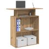 Reception Desk Artisan Oak 100X40X104 Cm Glued Wood