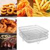 Air Fryer Three Stackable Dehydrator Racks 304 Stainless Steel Air Fryer Basket Tray Air Fryer Accessories with Most Air Fryer