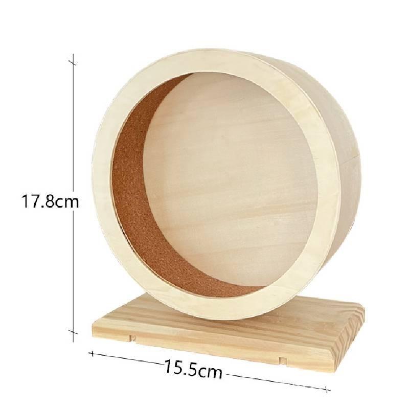 

Inexpensive Hamster Wooden Quiet Running Wheel Solid Wood Silent Exercise Wheel For Hamster Play S