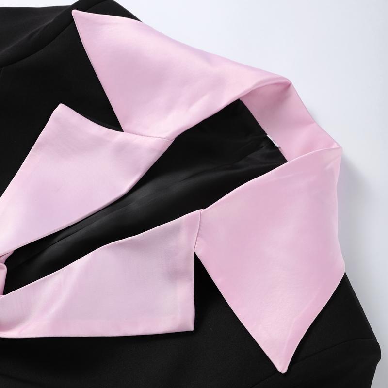 Elegant Patchwork Women Mini Skirt Sets Fashion Lapel Full Sleeve Blazer Coats High Waist Skirts Sweet 2025 Spring Autumn New Office Lady Suit