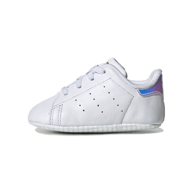 adidas Stan Smith Crib White Iridescent Baby Sneakers Cloud-White Silver-Metallic CG6543