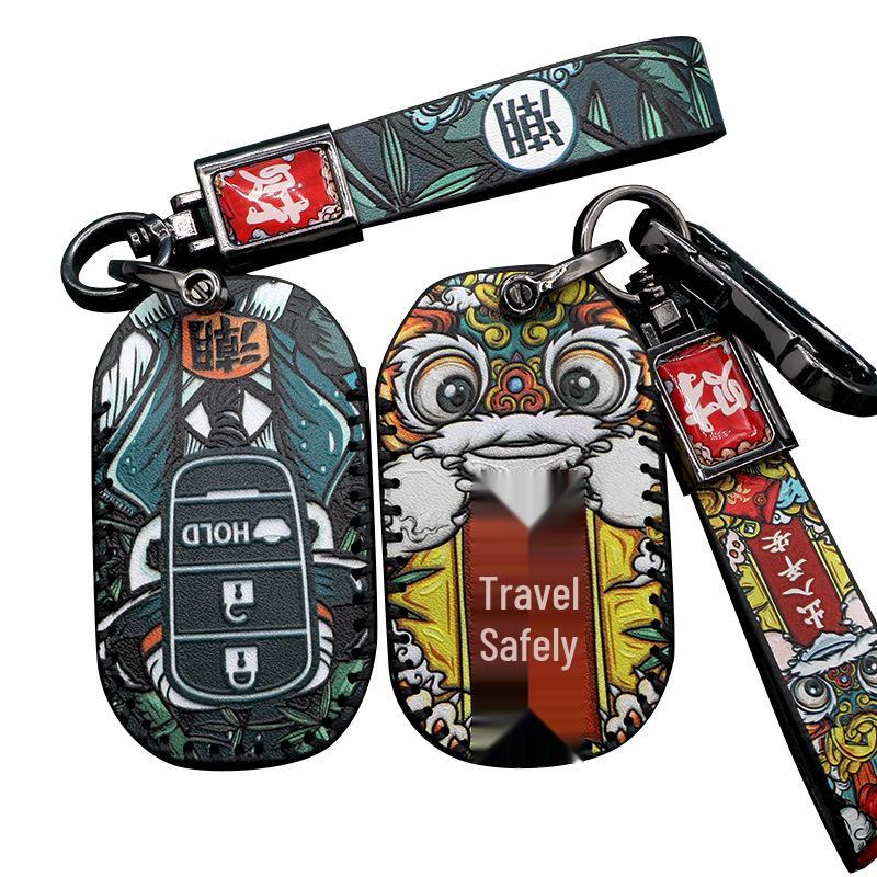 CRV Key Case for 11th Gen Accord, Civic, XRV, Haoying, & Xingge Remote Control Shell Buckle Set