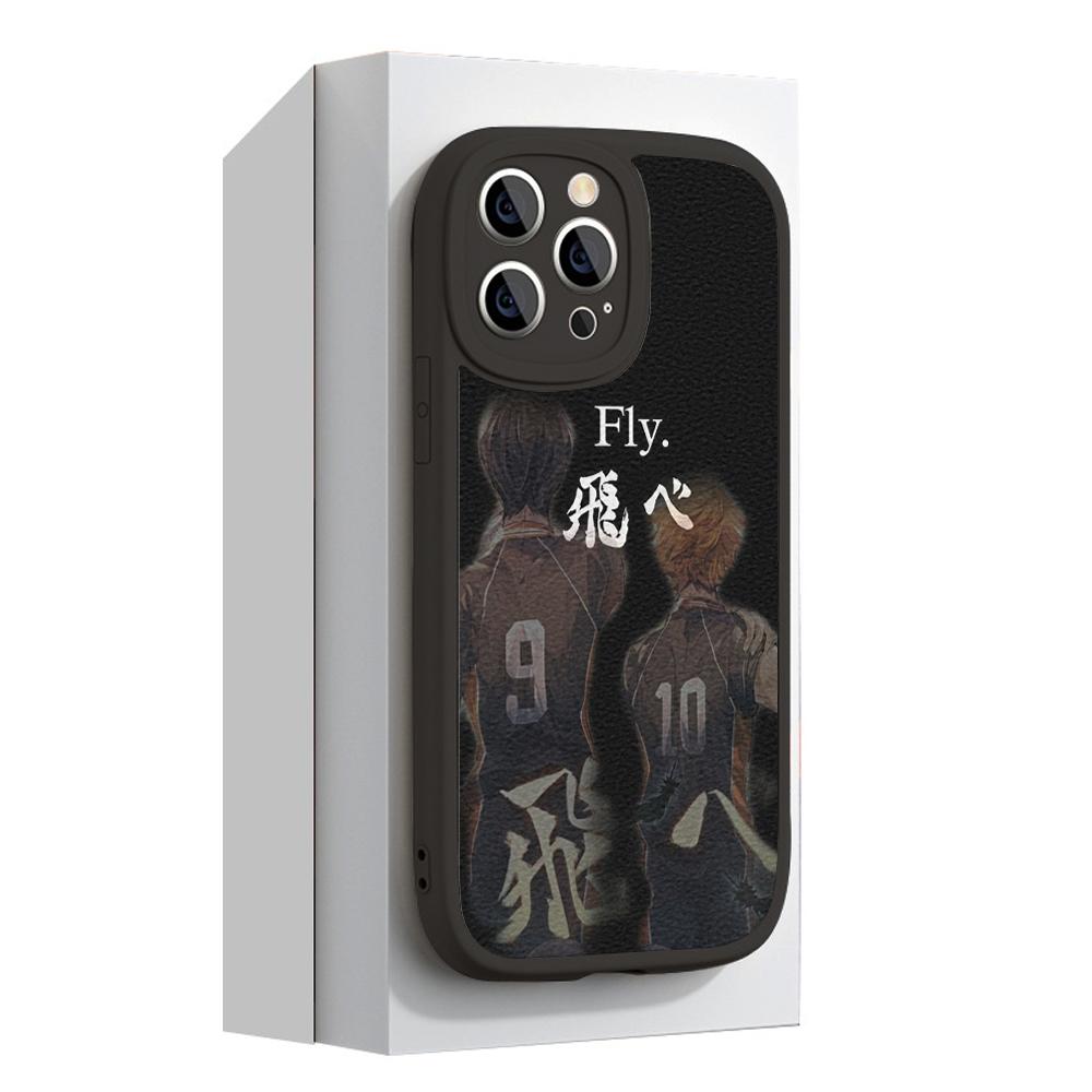 Volleyball Haikyuu Anime Phone Case for Iphone 14 13 11 12 Pro MAX 13 12 MiNi 7 8plus 14 13 11 PRO X XS 12 11 XR Lambskin Covers