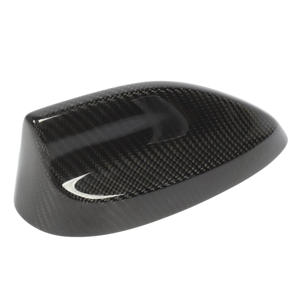 Haifischflossen-Dachantennenabdeckung Glänzende Kohlefaser Autoantennenschalenkappe für Mustang Mach?E 2021 und