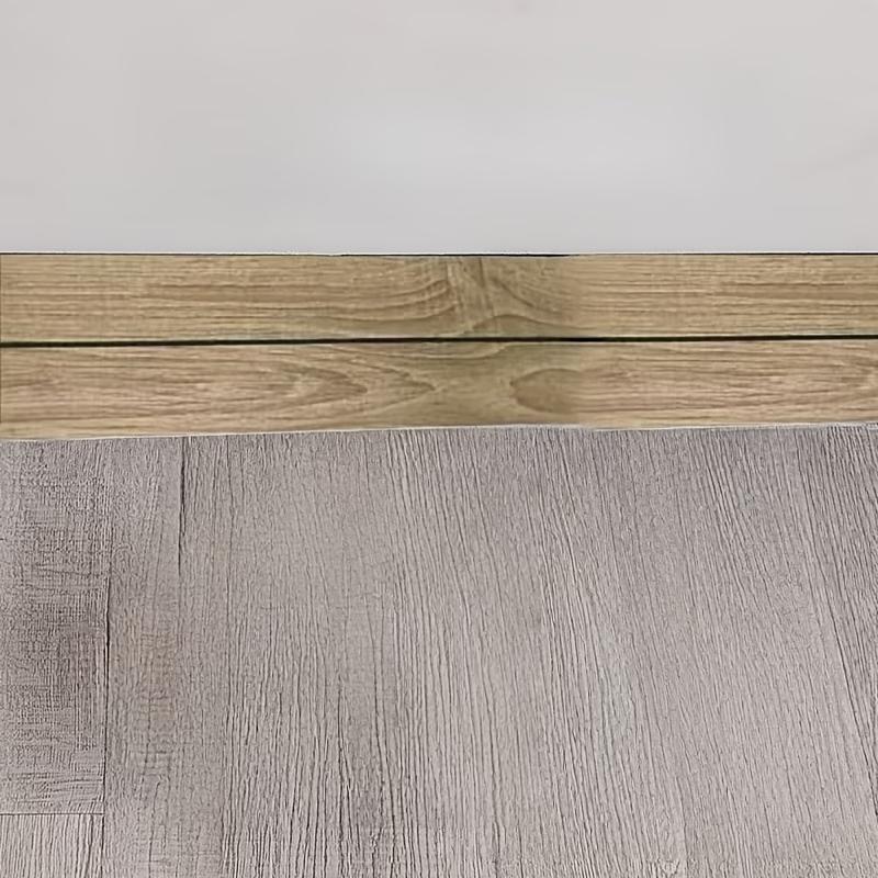 

1PC 3metersx8cm PVC Self-Adhesive Skirting Board - Wood Grain Grille Effect Waterproof Baseboard Trim for Wall Floor 3meters