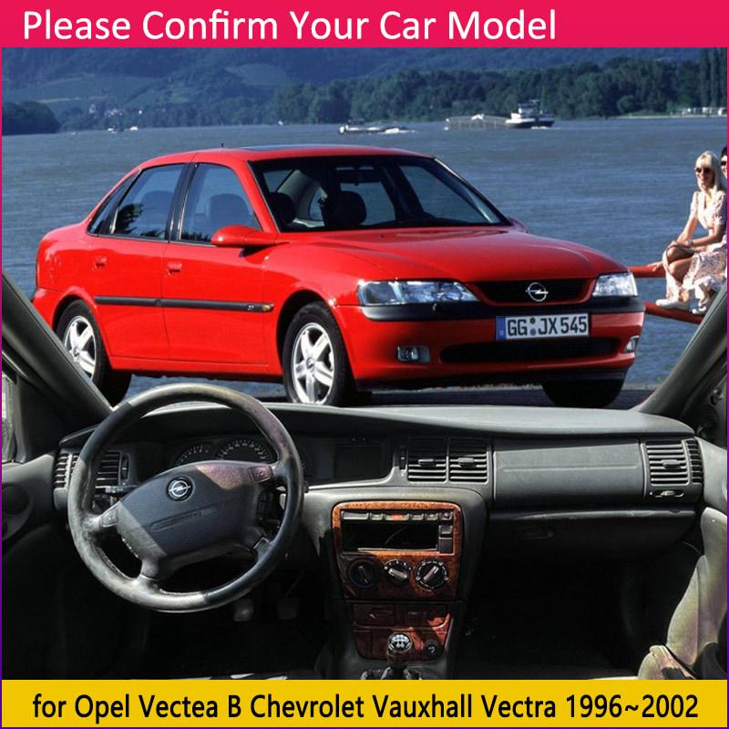 Car Dashboard Cover Pad for Opel Vectea B Chevrolet Vauxhall Vectra 1996~2002 Liner Anti-Slip Mat Sunshade Carpet Accessories