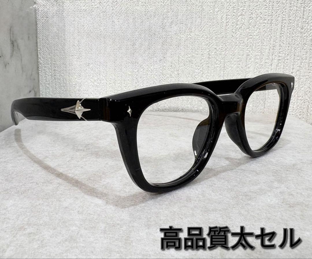 

[Б/У] Модные очки с широкими линзами и черной оправой, Нежные, похожие на Ojo01, с защитой от синего света, высококачественного типа