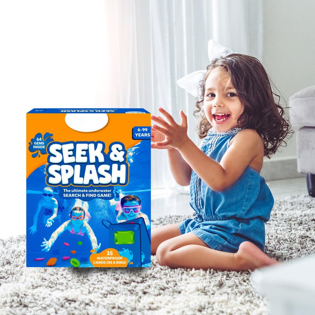 Ultimátní sada Hledej a bazén - 64 třpytivá hra Hledej a najdi, Vzdělávací vodní hračka STEM pro chlapce a dívky 6-12