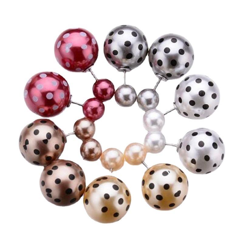 Pendientes de bola para mujer, aretes colgantes de perla simulada, grandes y pequeños, para mujeres y niñas, regalos de joyería
