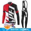 Winter Thermal Fleece Men Cycling Jersey Sets MTB Bicycle Clothes Wear Ropa Ciclismo Racing Bike Clothing Team Cycling Suit
