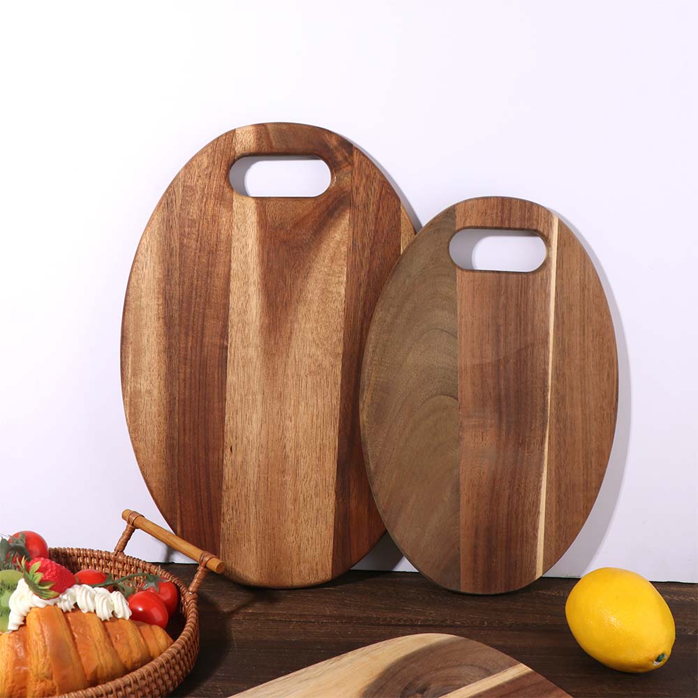 Home Supplies Hangable Wooden Chopping Blocks Natural Exquisite Cutting Board Convenient Solid Wood Bread Plate Dining Room