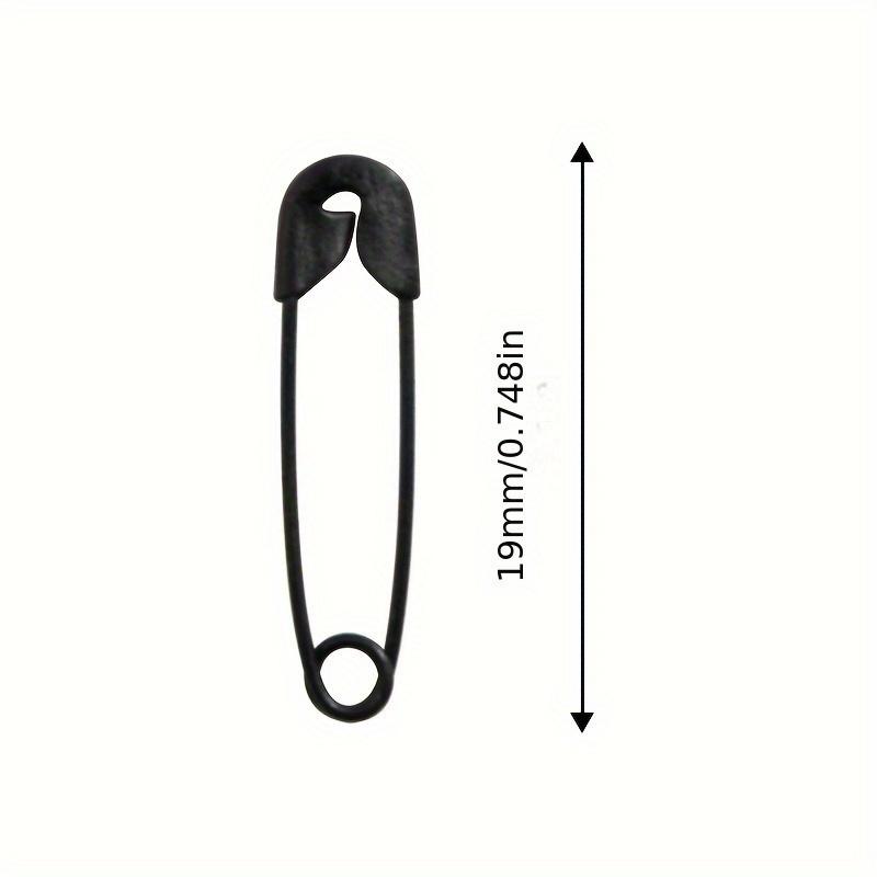 120pcs Durable Black Safety Pins - Small & Multipurpose for Sewing, Quilting, Knitting, and DIY Projects, Sharp Metal Points, Secure Clasp