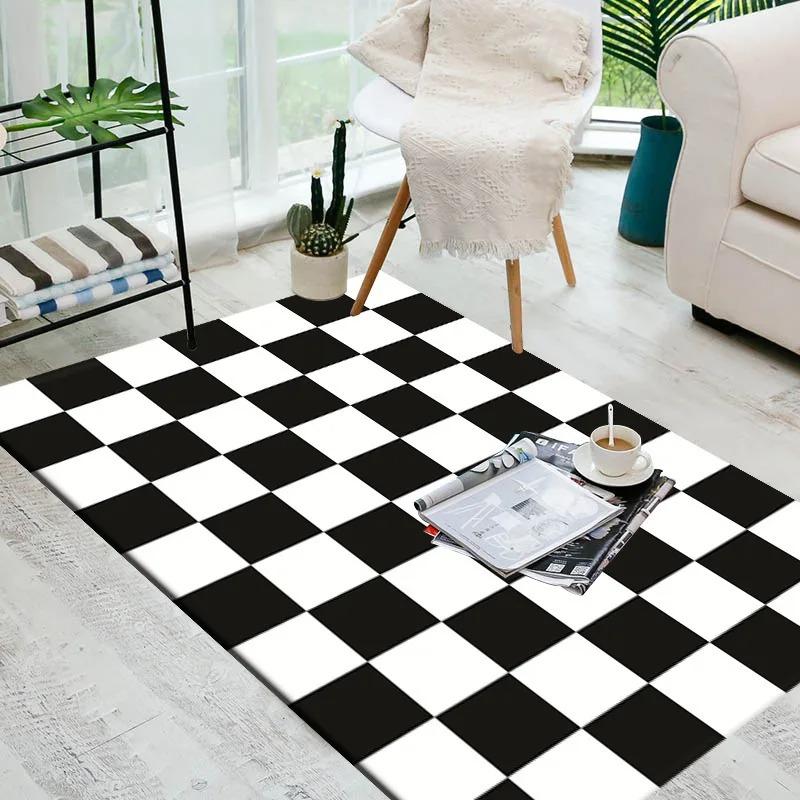 Minimalist Living Room Large Area Carpets Abstract Lines Bedroom Carpet Striped Design Rug Geometric Pattern Rugs